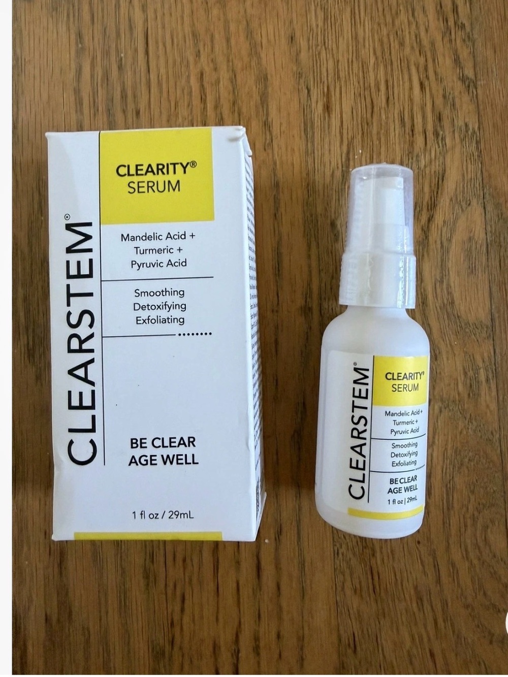 Clearity Serum - Yellow/White Mandelic + Turmeric Exfoliating Serum